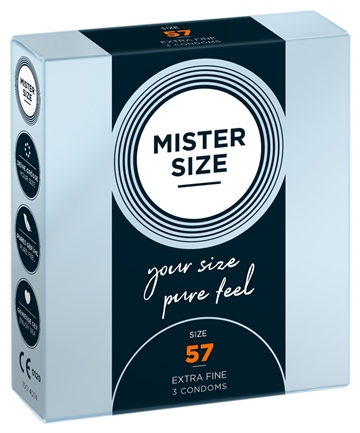 Mister Size kondom størrelse 57 3stk